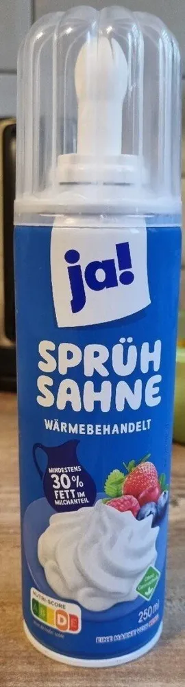 Ja! Sprühsahne
