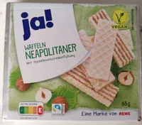 ja! Waffeln Neapolitaner mit Haselnusscremefüllung