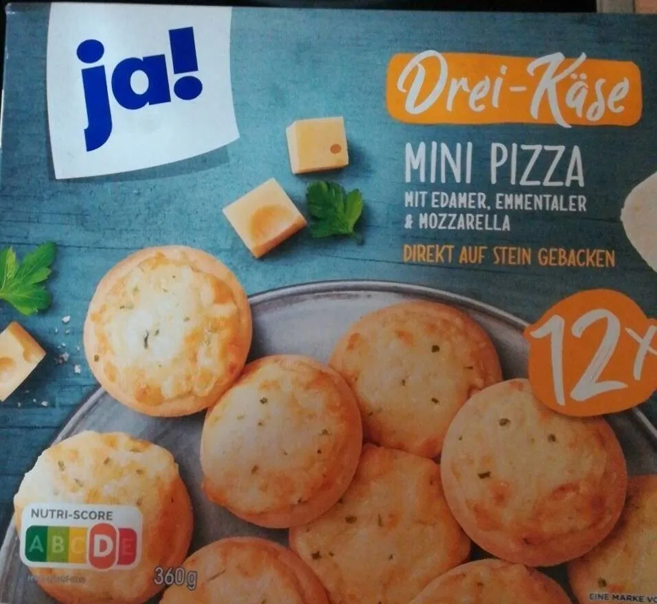 Drei-Käse Mini Pizza