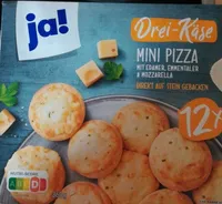 Drei-Käse Mini Pizza