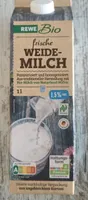 Rewe Bio frische Weide-Milch