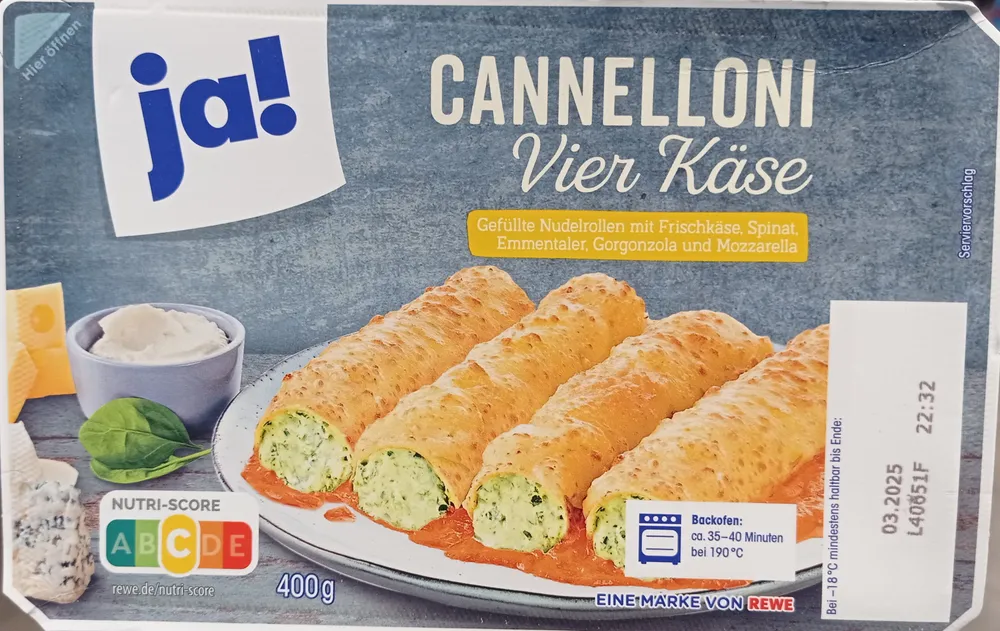 Canneloni Vier Käse