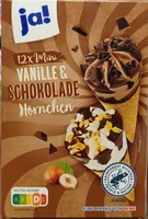 Vanille und Schokolade Hörnchen
