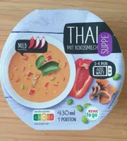 Thai-Suppe mit Kokosmilch, mild