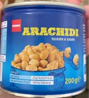 Arachidi tostate e salate