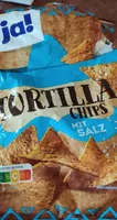 Tortillachips mit Salz