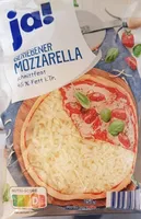 Geriebener Mozzarella schnittfest ja