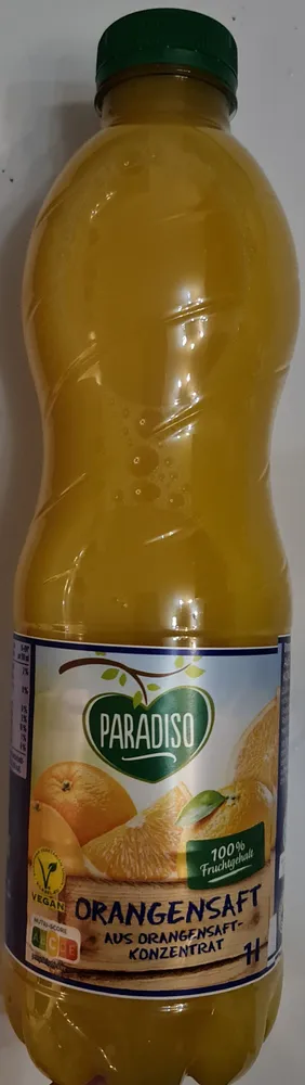 Orangensaft aus Orangensaftkonzentrat