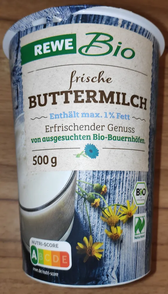 Buttermilch frisch 1 % (Bio)