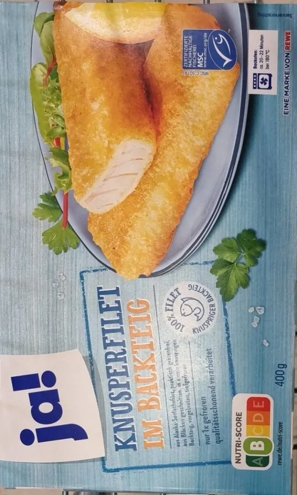 Knusperfilet im Backteig