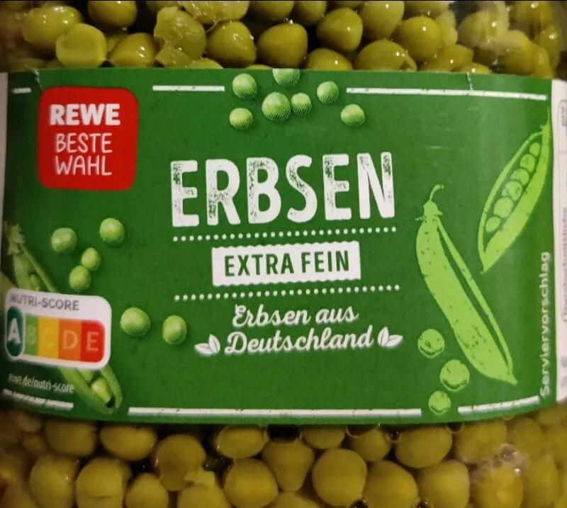 Erbsen extra fein