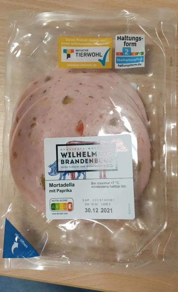 Mortadella mit Paprika