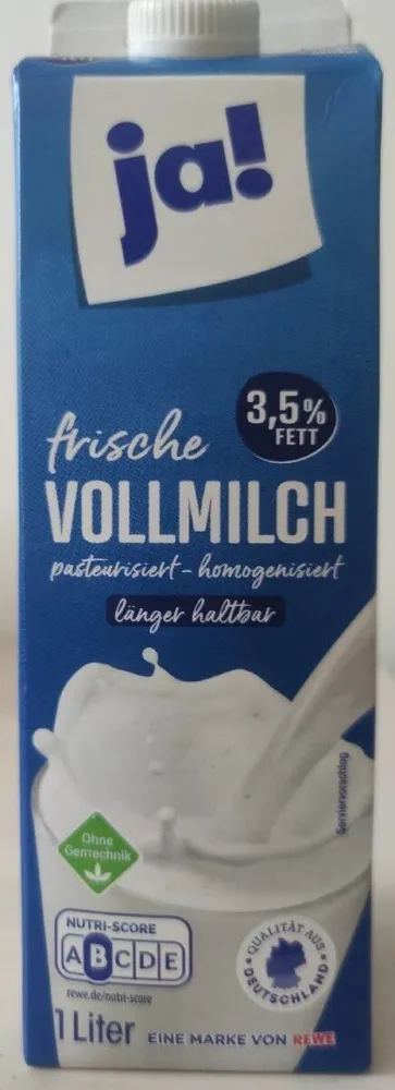 Vollmilch, 3,5% Fett