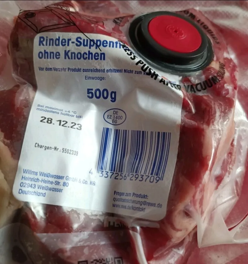 Rindersuppenfleisch