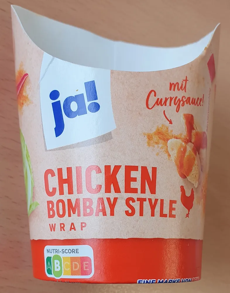 Chicken Bombay Stlye Wrap