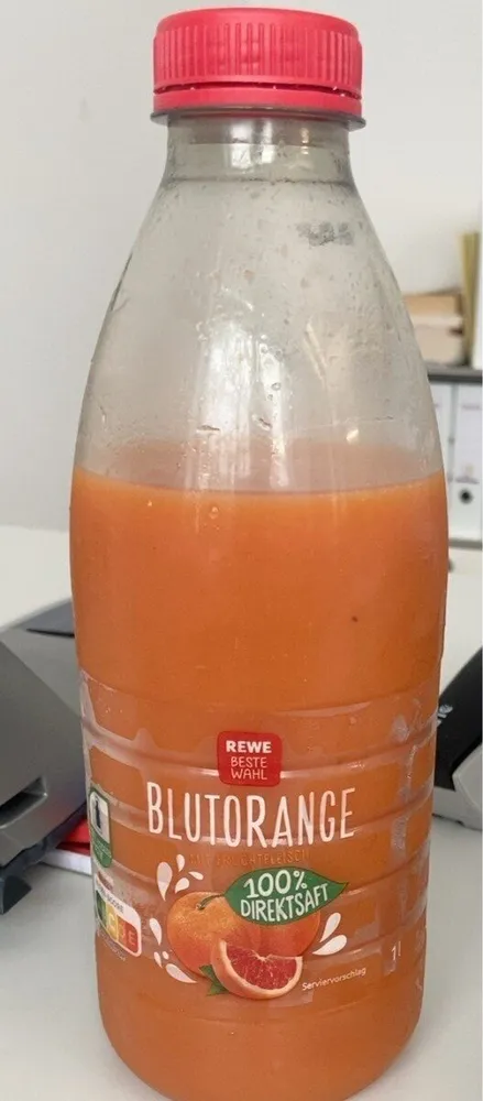 Blutorange mit Fruchtfleisch