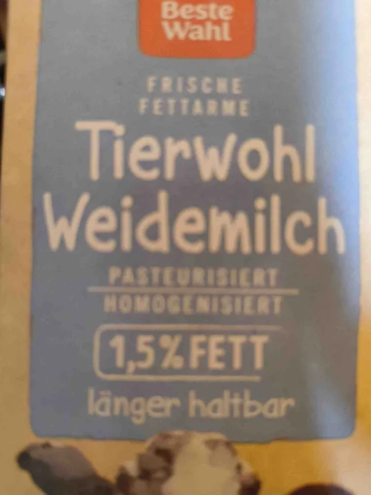Tierwohl Weidemilch 1.5%