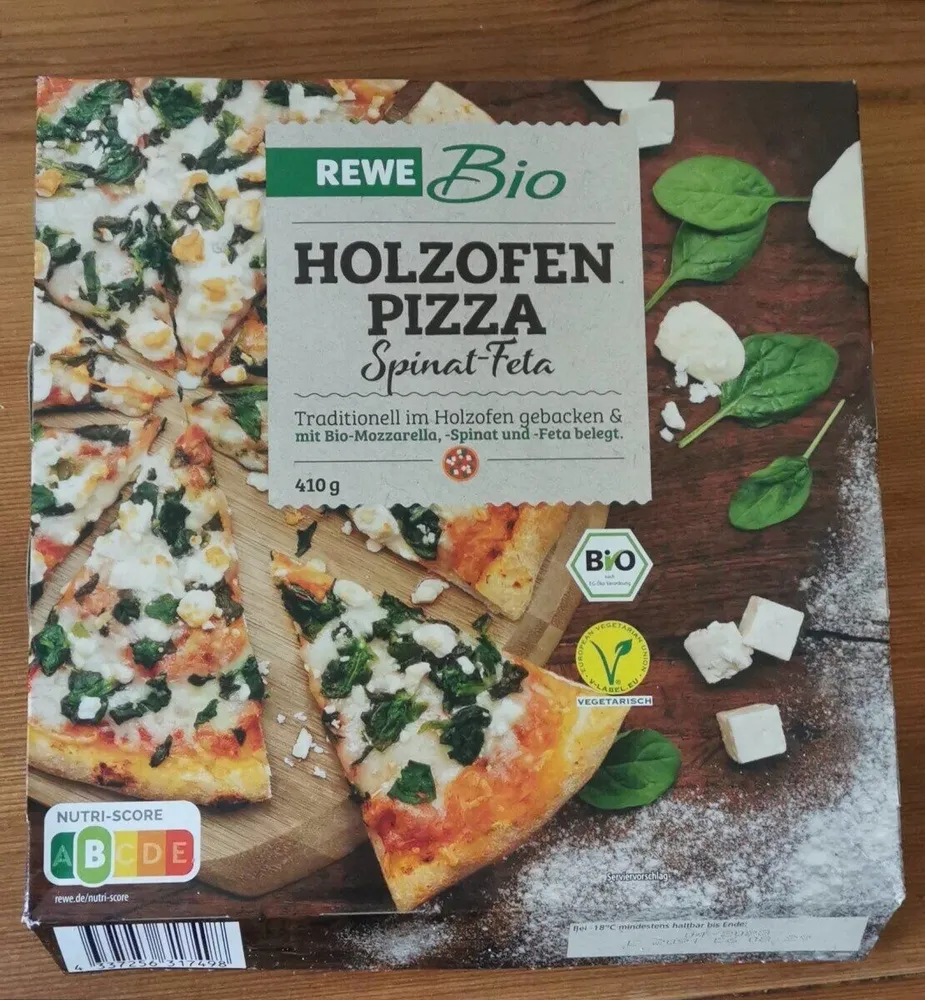 Holzhofen Pizza Spinat-Feta