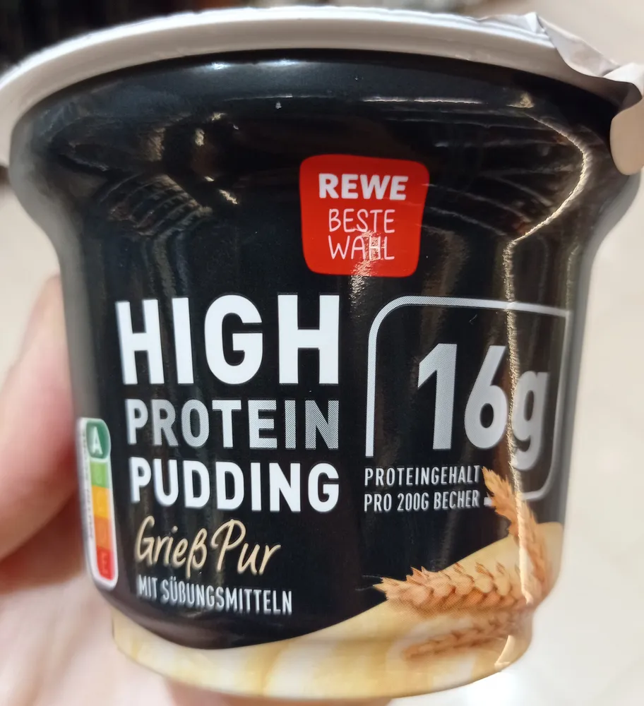 High protein pudding