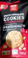 White Chocolate Cookies mit Himbeergeschmack-Proteinhaltig