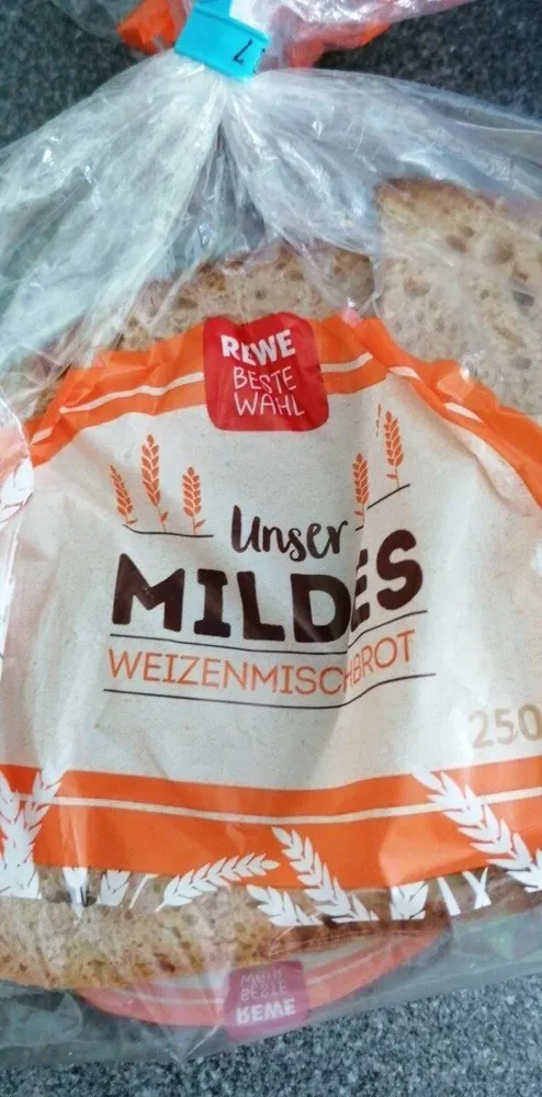 Unser mildes Weizenmischbrot