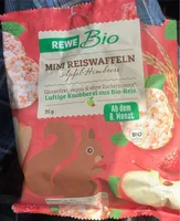 Mini Reiswaffeln apfel-Himbeere