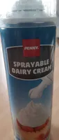 Sprayable dairy cream