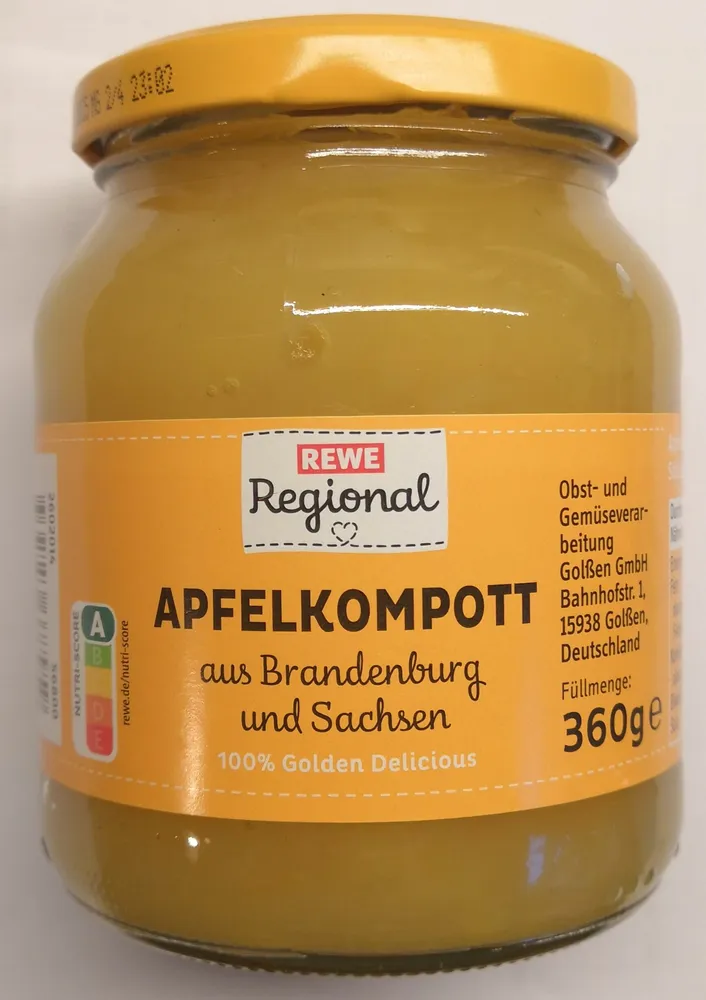Apfelkompott aus Brandenburg und Sachsen