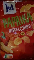 Paprika riffelchips mit sonnenblumenöl