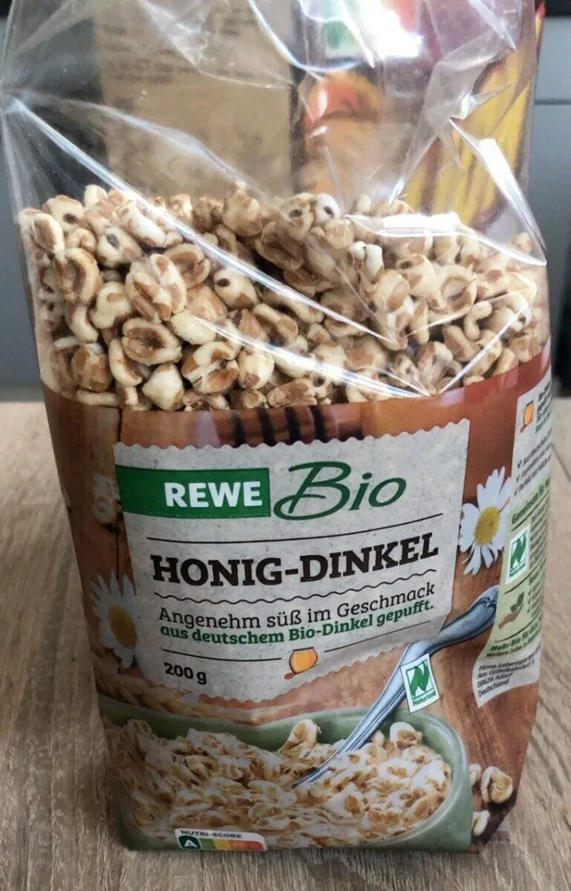 Dinkel gepufft mit Honig gesüßt