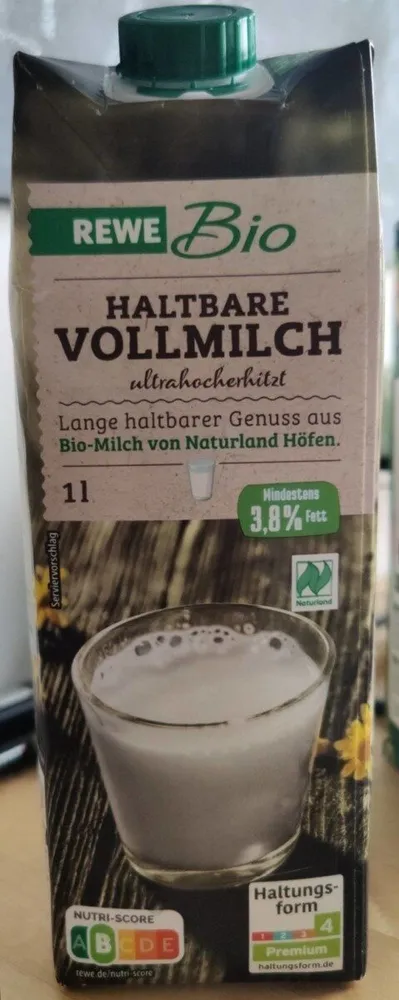 Haltbare Vollmilch