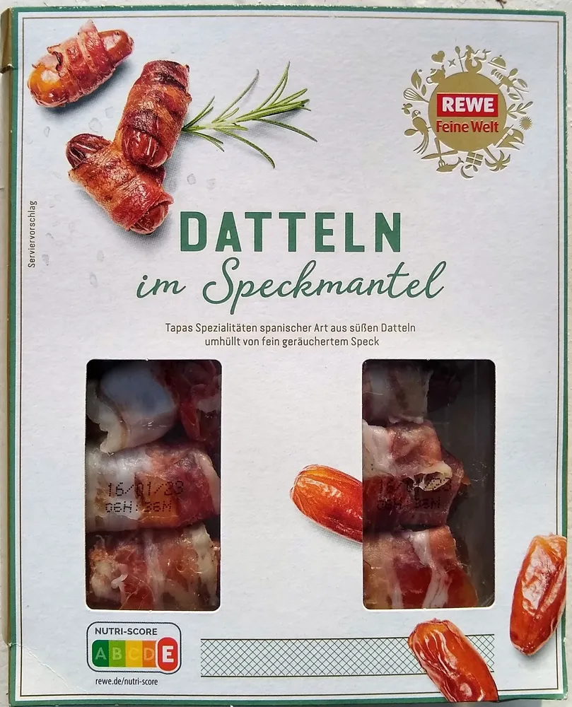 Datteln in Speckmantel