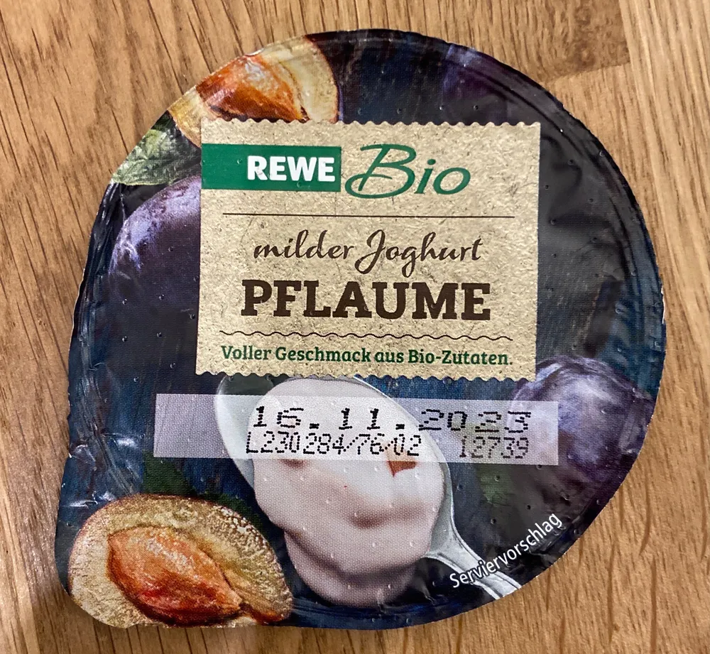milder Joghurt Pflaume