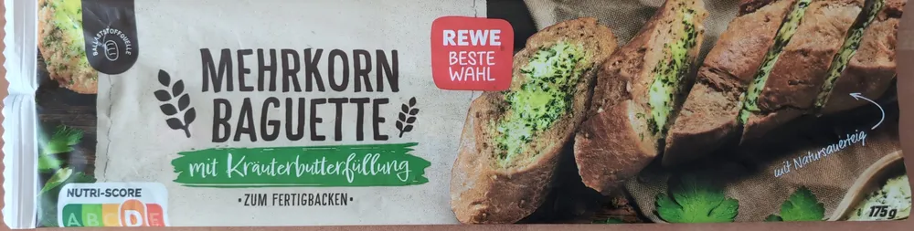 Mehrkorn Baguette mit Kräuterfüllung