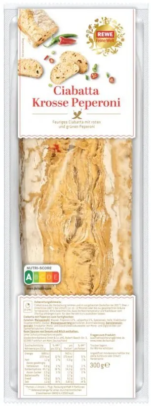 Ciabatta Krosse Peperoni