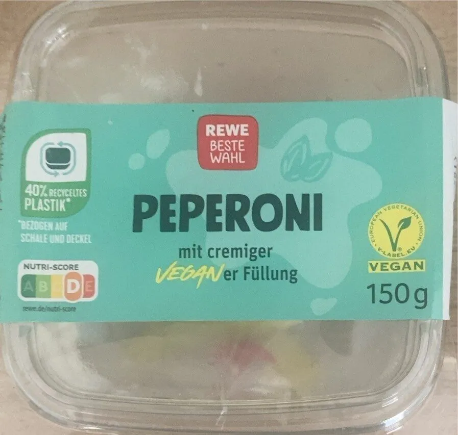 Peperoni mit cremiger veganer Füllung