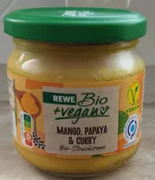 Mango Papaya und Curry Streichcreme