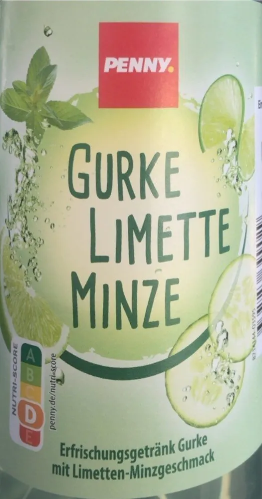 Gurke Limette Minze Erfrischungsgetränk