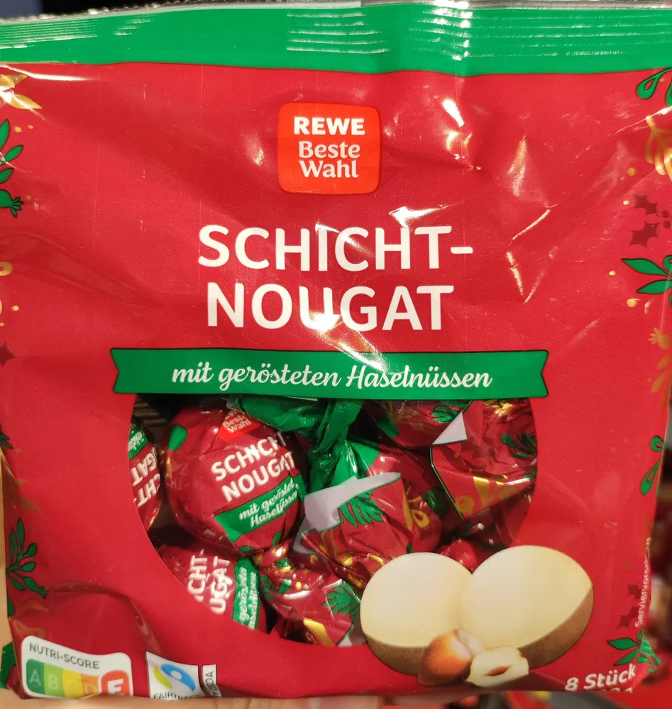 Schicht-Nougat Kugeln