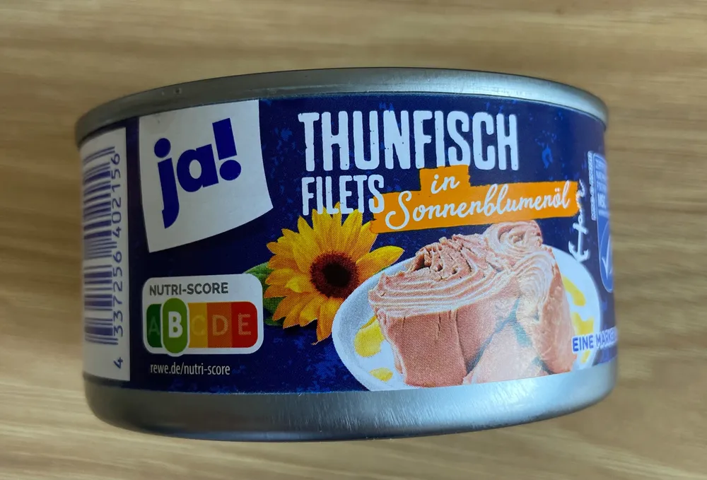 Thunfisch Filets in Sonnenblumenöl