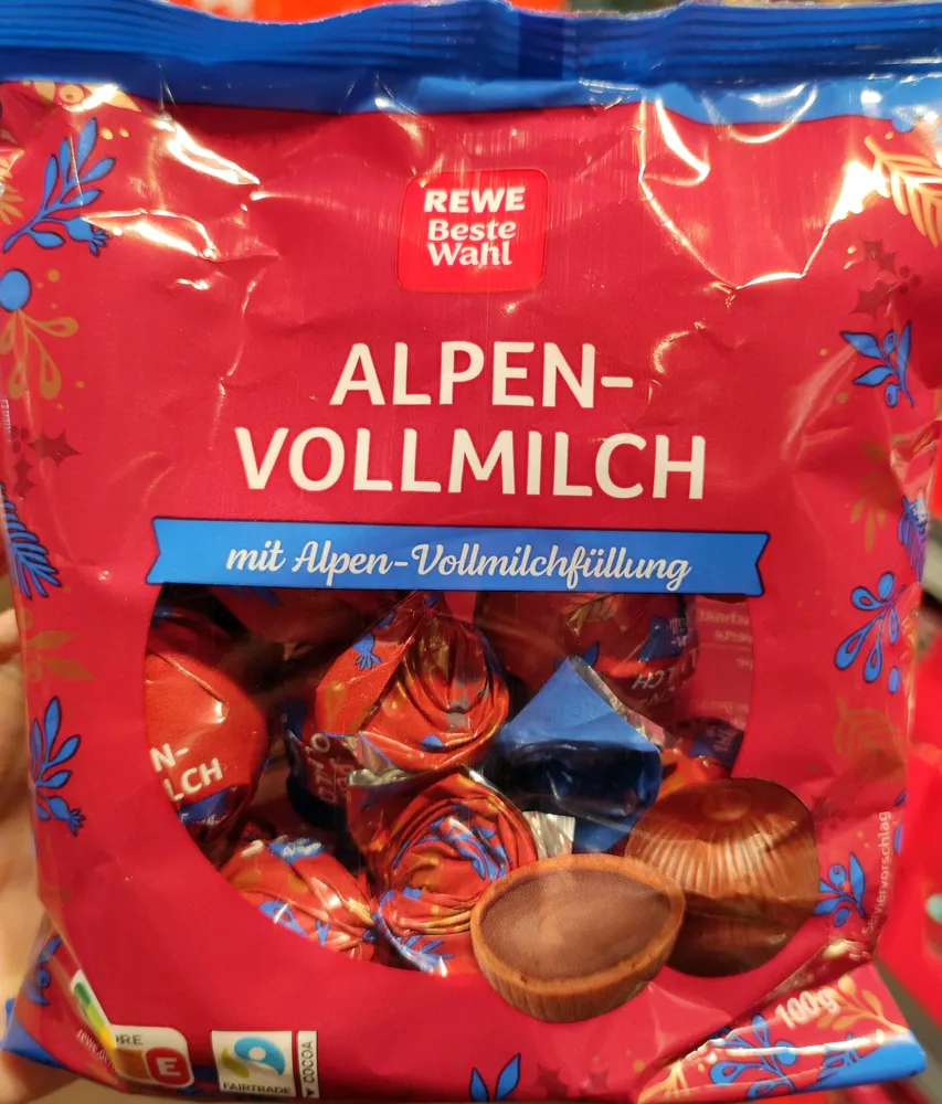 Alpen Vollmilch Schoko Kugeln