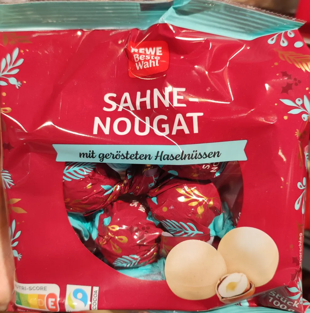Sahne-Nougat