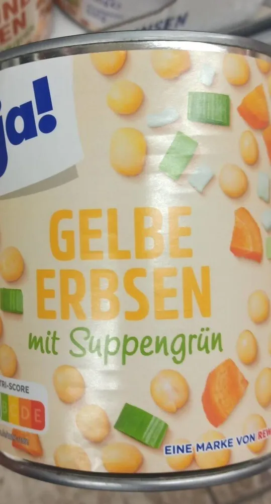 Gelbe erbsen