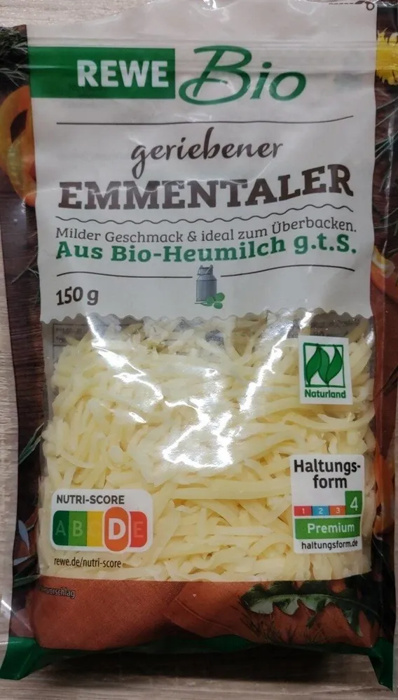 Emmentaler geriebenen