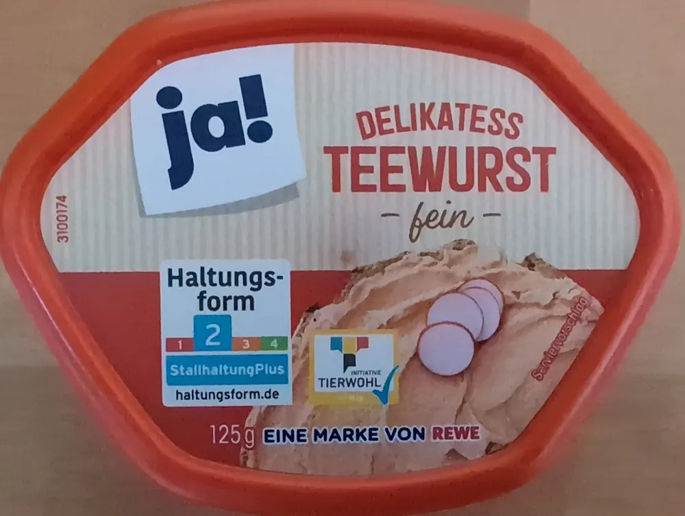 Delikatess Teewurst fein
