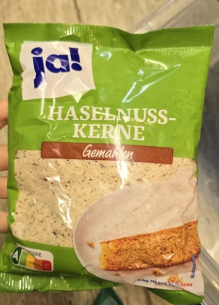Rewe ja! Haselnusskerne gemahlen 4337256432023 Haselnusskerne, gemahlen
