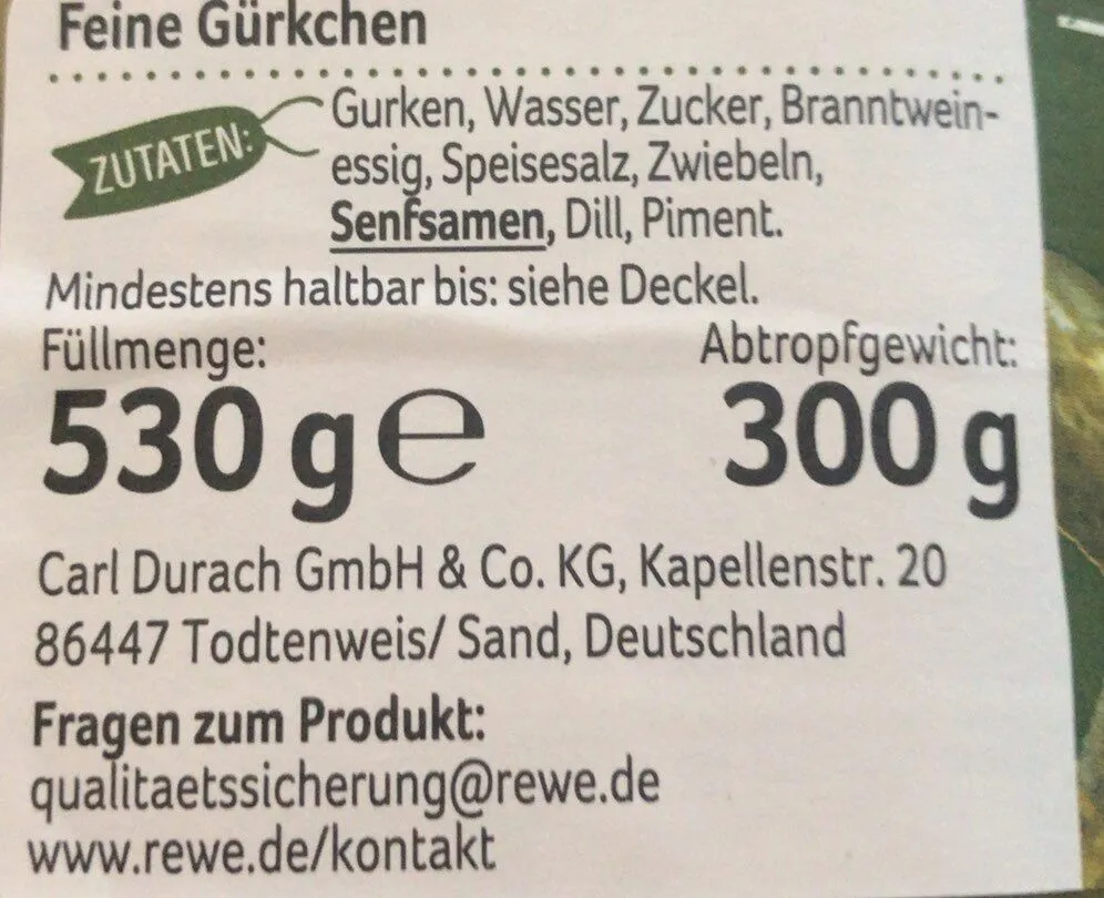 Feine Gürkchen