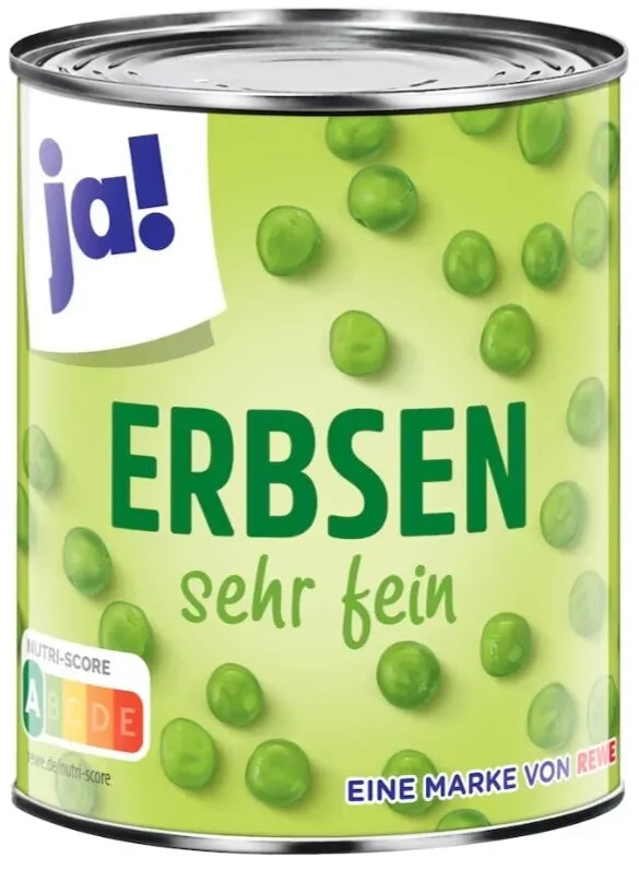 Erbsen sehr fein