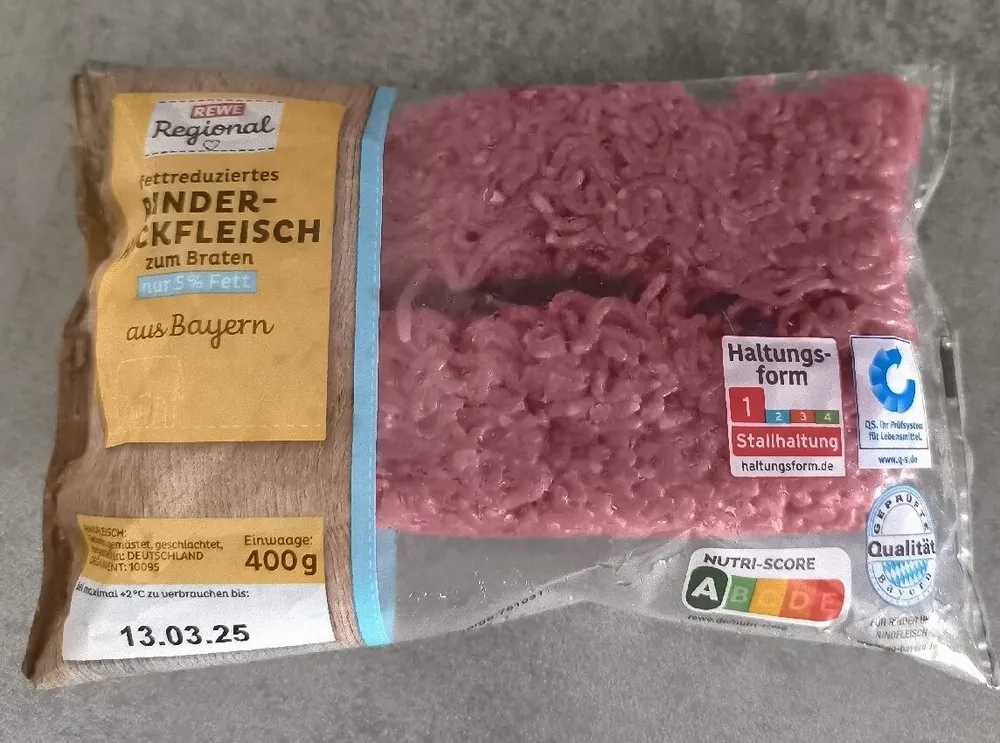 Rinderhackfleisch 5% Fett