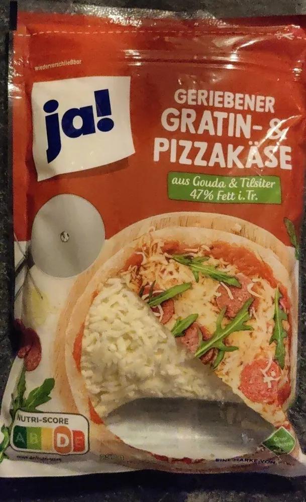 Geriebener Gratin- und Pizzakäse